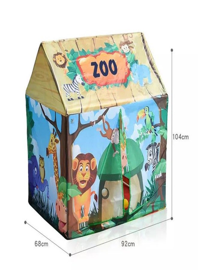 Zyamalox Explore The Jungle With Kids Tent House for Boys and Girls, Animal Print Tent for Magical Playtime Fun - Image 3